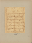 Letter to -- --