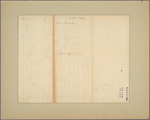 Letter to Governor [William] Denny [Philadelphia]