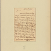 Letter to Colonel Daniel Parke Custis at Batchellors Hall [Va.]