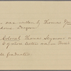 Letter to Major General Horatio Gates