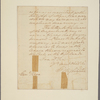 Letter to Gen. [Henry] Knox Pluckemin, N. J.?