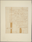 Letter to Gen. [Henry] Knox Pluckemin, N. J.?