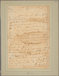 Letter to Colonel [Theodorick] Bland, 1st regiment light dragoons; Petersburg