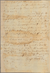 Letter to Colonel [Theodorick] Bland, 1st regiment light dragoons; Petersburg