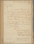 Letter to Col. [Goose] Van Schaick