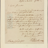 Letter to [George] Washington [Mount Vernon, Va.]