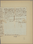 Letter to George Washington, Philadelphia [Mount Vernon, Va.]