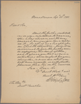 Letter to Doctor [Benjamin] Franklin [Philadelphia]