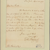 Letter to Elisha Boudinot, Newark [N. J.]