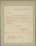 Letter to James M. Lingan