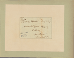 Letter to James M. Lingan