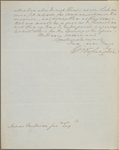 Letter to James Madison [Montpelier?]