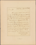 Letter to Bushrod Washington, Mount Vernon