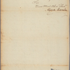 Letter to Robert Purviance, Collector of Baltimore [Md.]