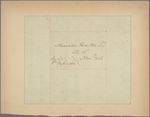 Letter to Alexander Hamilton, New York