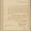 Letter to Joseph Howell [Philadelphia]