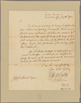 Letter to Joseph Howell [Philadelphia]