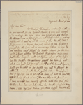 Letter to Mrs. [Martha] Washington, Mount Vernon