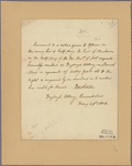 Letter to [Robert, Lord Hobart, afterward 4th Earl of Buckinghamshire,]