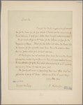 Letter to [Horatio Gates, Traveller's Rest, Berkeley County, Va.]