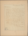 Letter to [Lawrence Lewis?]