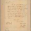Letter to Benj[amin] Chew, Attorney General, Philadelphia