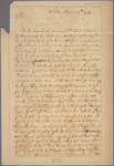 Letter to Gov. Horatio Sharpe, Annapolis, Md.