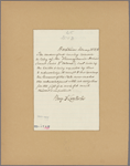 Letter to [John Frederick Hartranft,] Governor of Pennsylvania [Harrisburg]