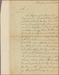 Letter to Governor [Robert] Eden [Annapolis, Md.]
