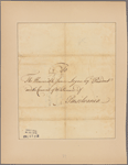 Letter to James Logan, President, and the Council of Pensilvania