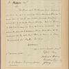 Letter to Jo[seph] Shippen, Governor's Secretary [Philadelphia]