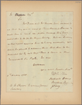 Letter to Jo[seph] Shippen, Governor's Secretary [Philadelphia]