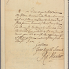 Letter to William Van Renselaer and the other managers of the late expedition, Albany