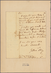 Letter to -- --