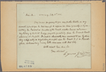 Letter to -- --