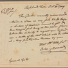 Letter to [Horatio] Gates