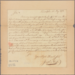 Letter to [Horatio Gates?]