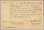 Letter to Dr. William Cabell [Warminster, Va.]