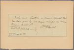 Letter to Col. Will[iam] Cabell [Union Hill, Va.]