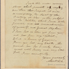 Letter to Horatio Gates, Traveller's Rest, Va.