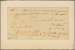 Letter to George Thomas