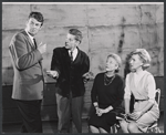 Bill Travers, Henry Butler, Ann Harding and Nancy Wickwire in rehearsal for the Broadway production of Abraham Cochrane