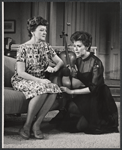 Ruth White and Mala Powers in the stage production Absence of a Cello
