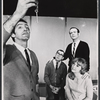 Mark Gordon, Richard Ramos, Dick Yarmey and unidentified in the stage production Adaptation