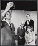 Mark Gordon, Richard Ramos, Dick Yarmey and unidentified in the stage production Adaptation