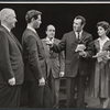 Unidentified actors, Richard Kiley, and Joan Hotchkis in the stage production Advise and Consent
