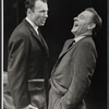 Richard Kiley and unidentified actor in the stage production Advise and Consent