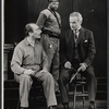 Dino Fazio [left], James Daly [right] and unidentified in the stage production The Advocate