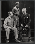 Dino Fazio [left], James Daly [right] and unidentified in the stage production The Advocate