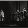 James Daly, unidentified others and Dino Fazio [right] in the stage production The Advocate